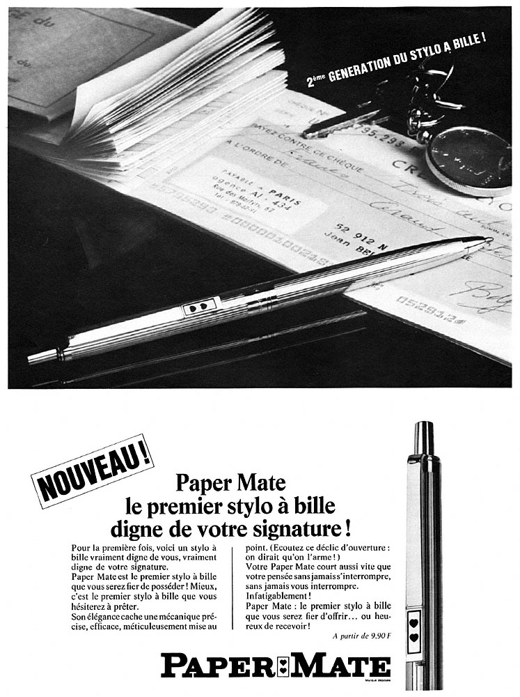 Marque Paper Mate 1966